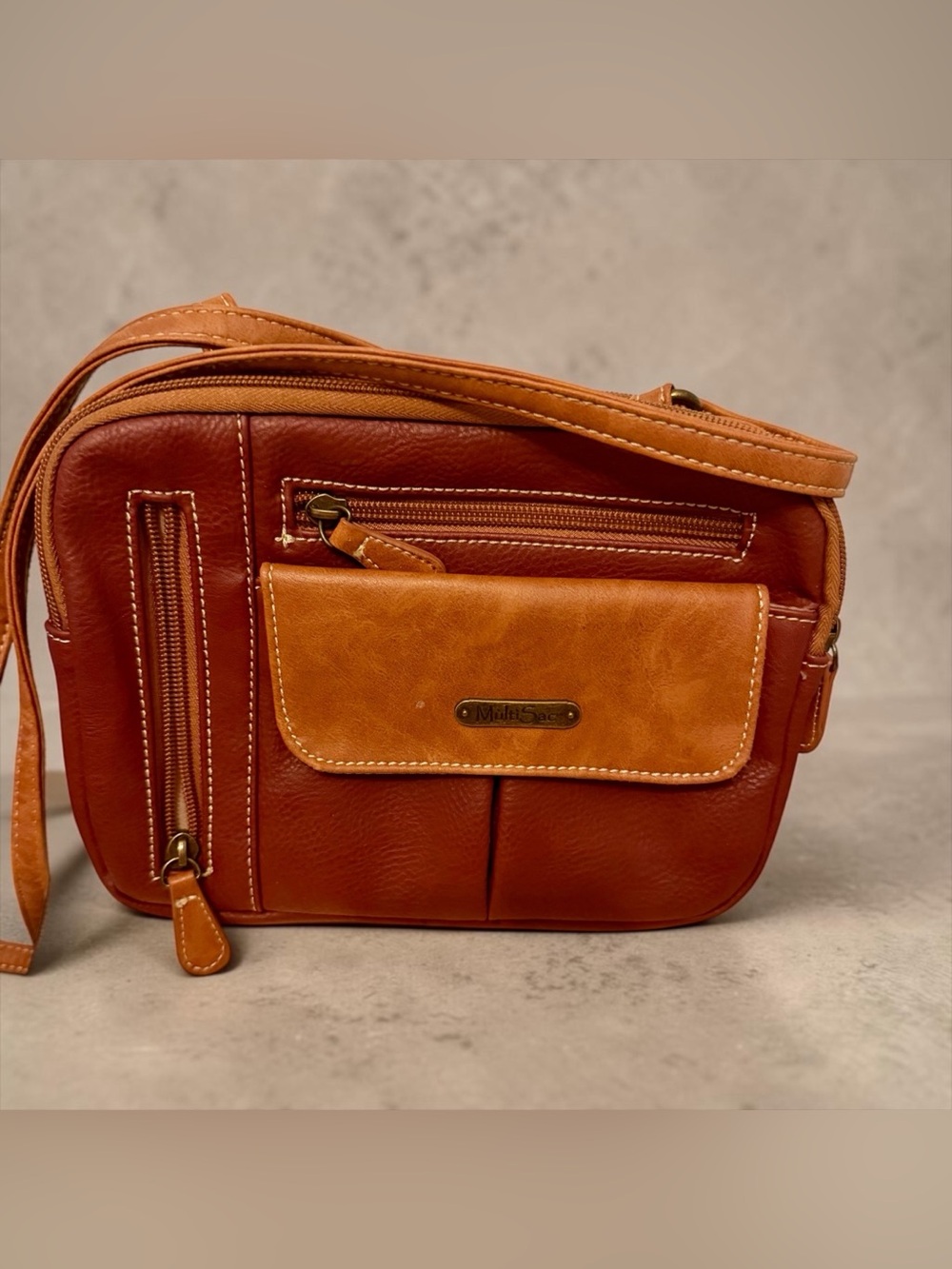 MultiSac Zippy Triple Compartment Crossbody Bag